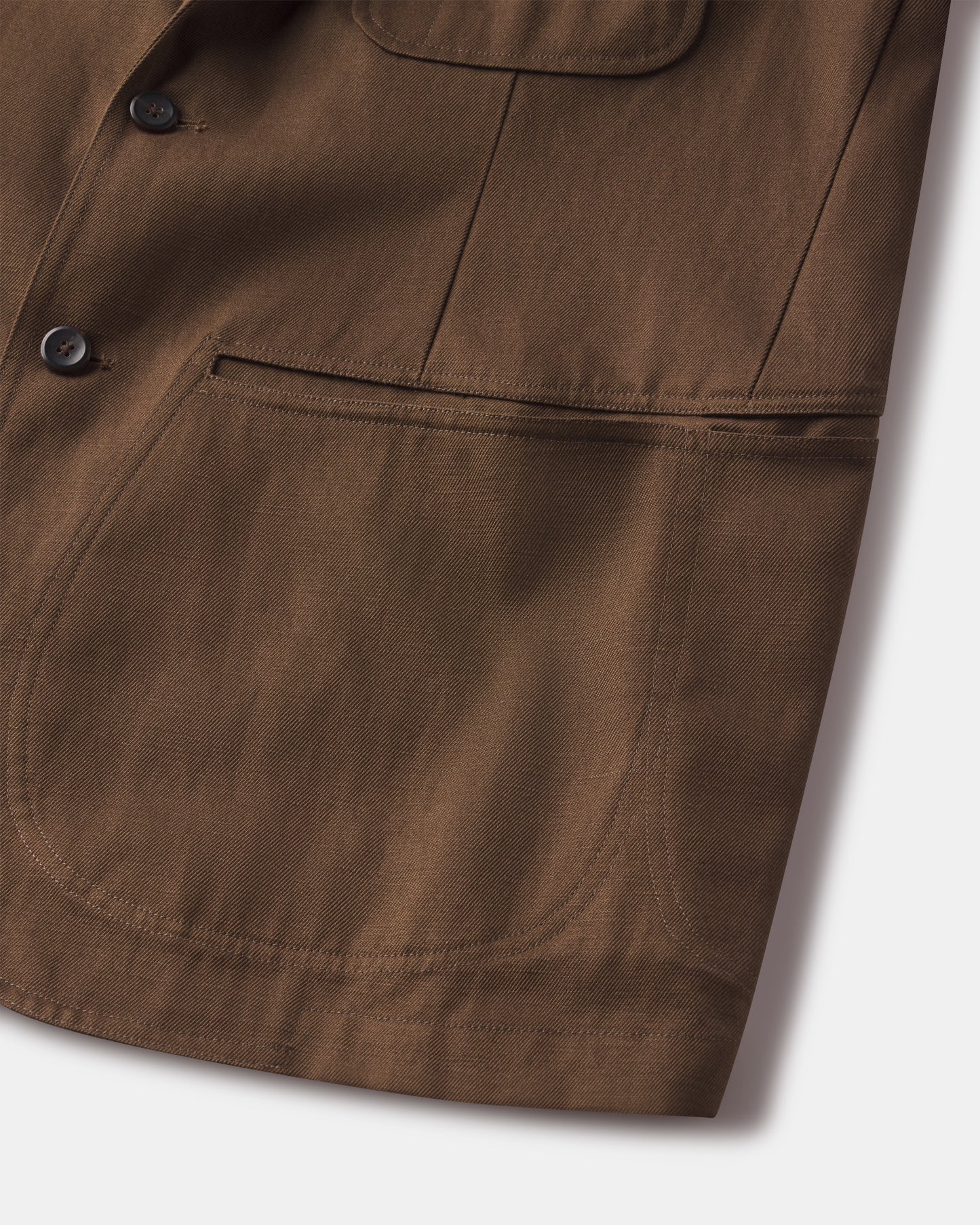 COTTON LINEN WORKWEAR SUIT JACKET