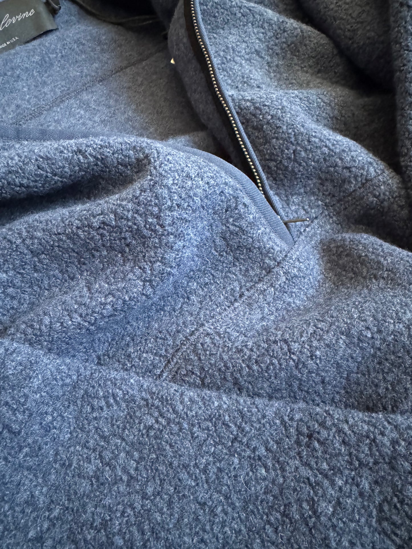 WOOL BOUCLE HALF ZIP