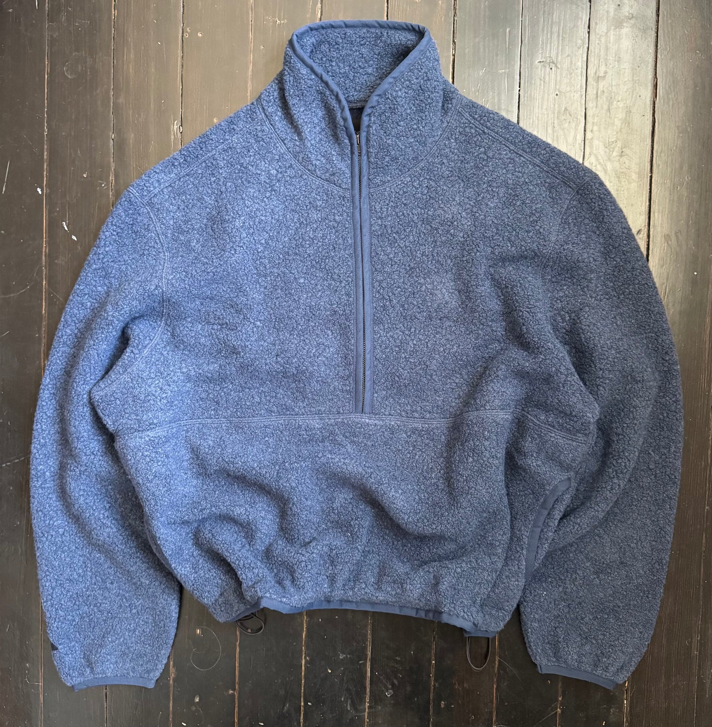 WOOL BOUCLE HALF ZIP