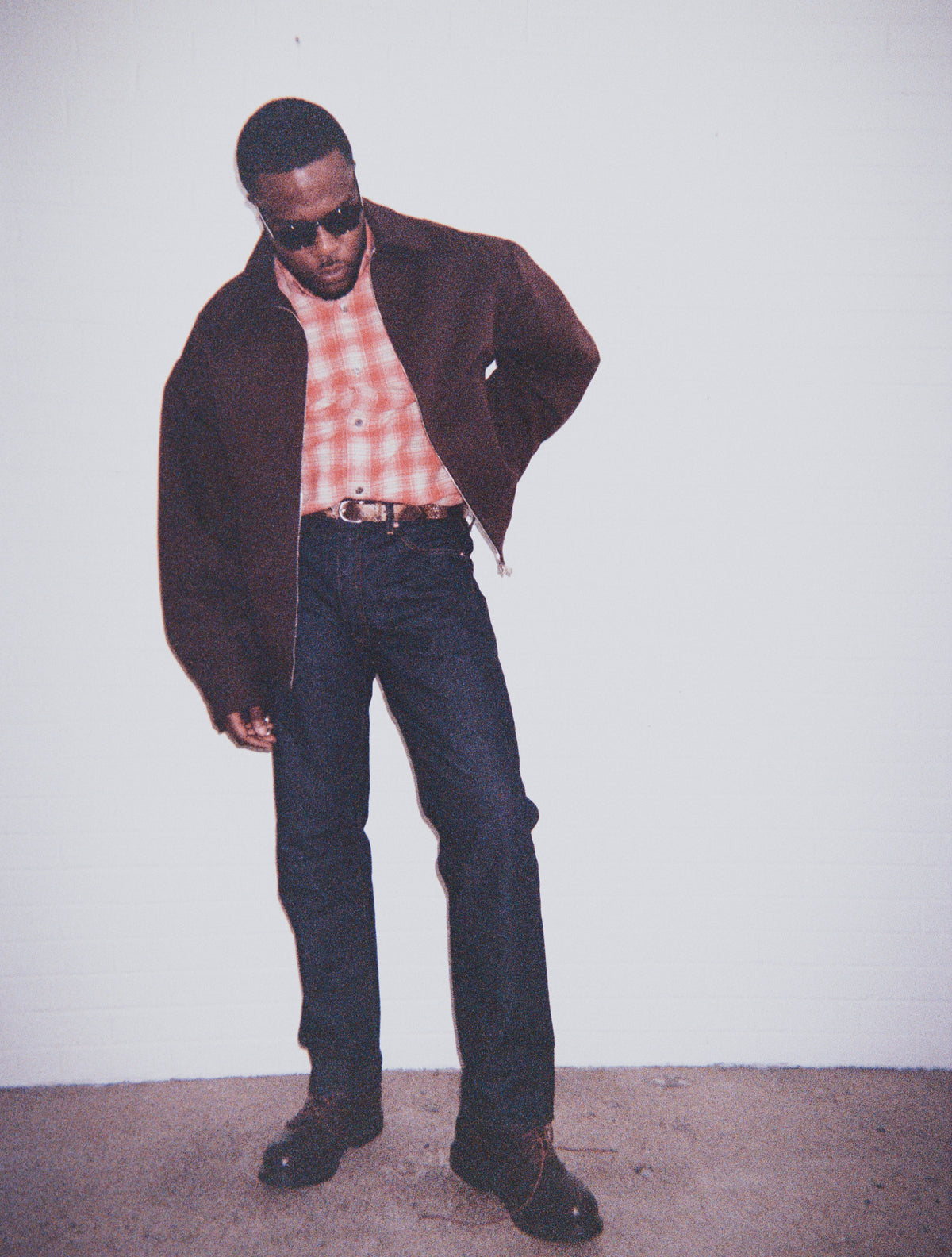 Jaspe Plaid Shirt in Cherry