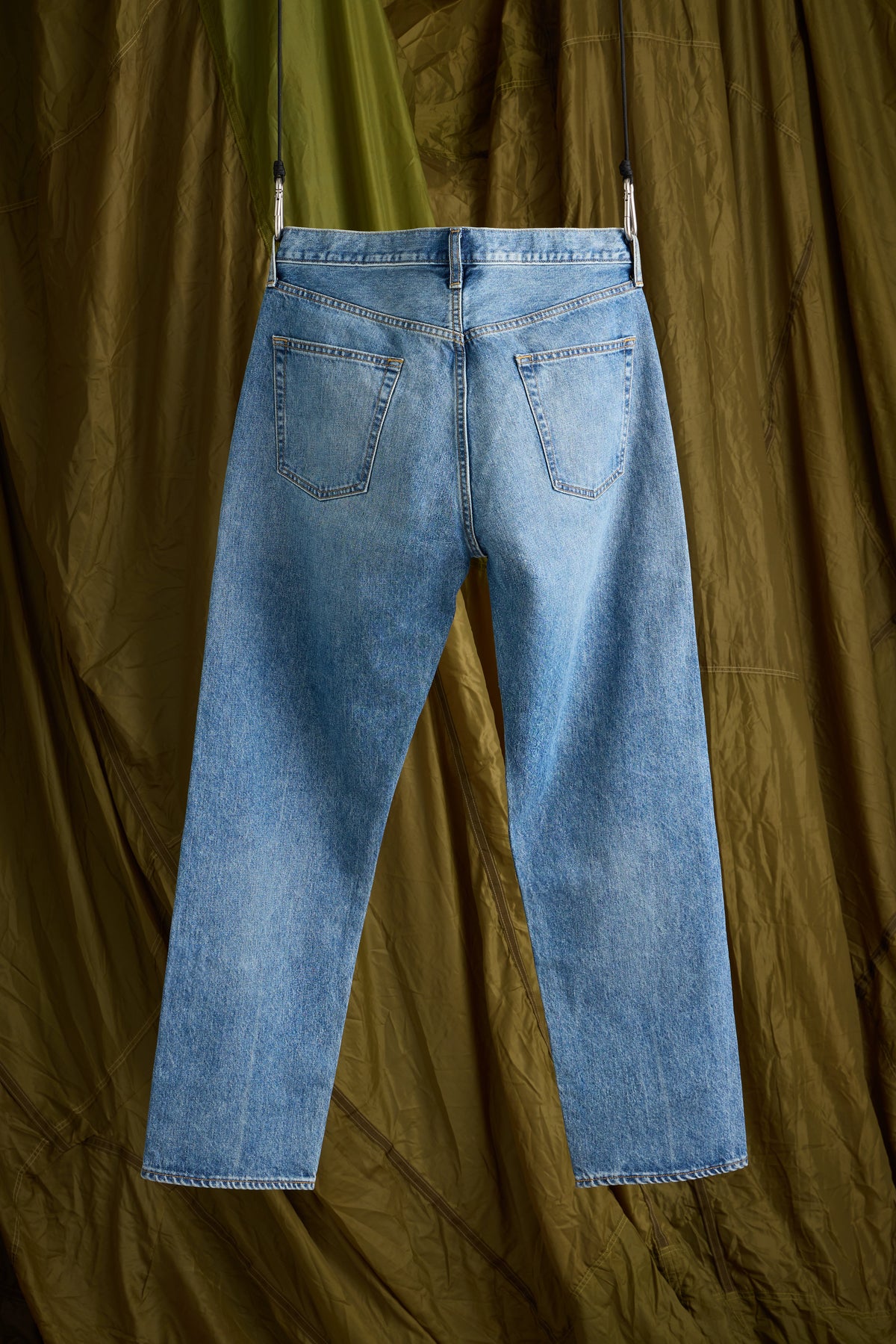 90's Washed Denim Jeans in Lightest Blue