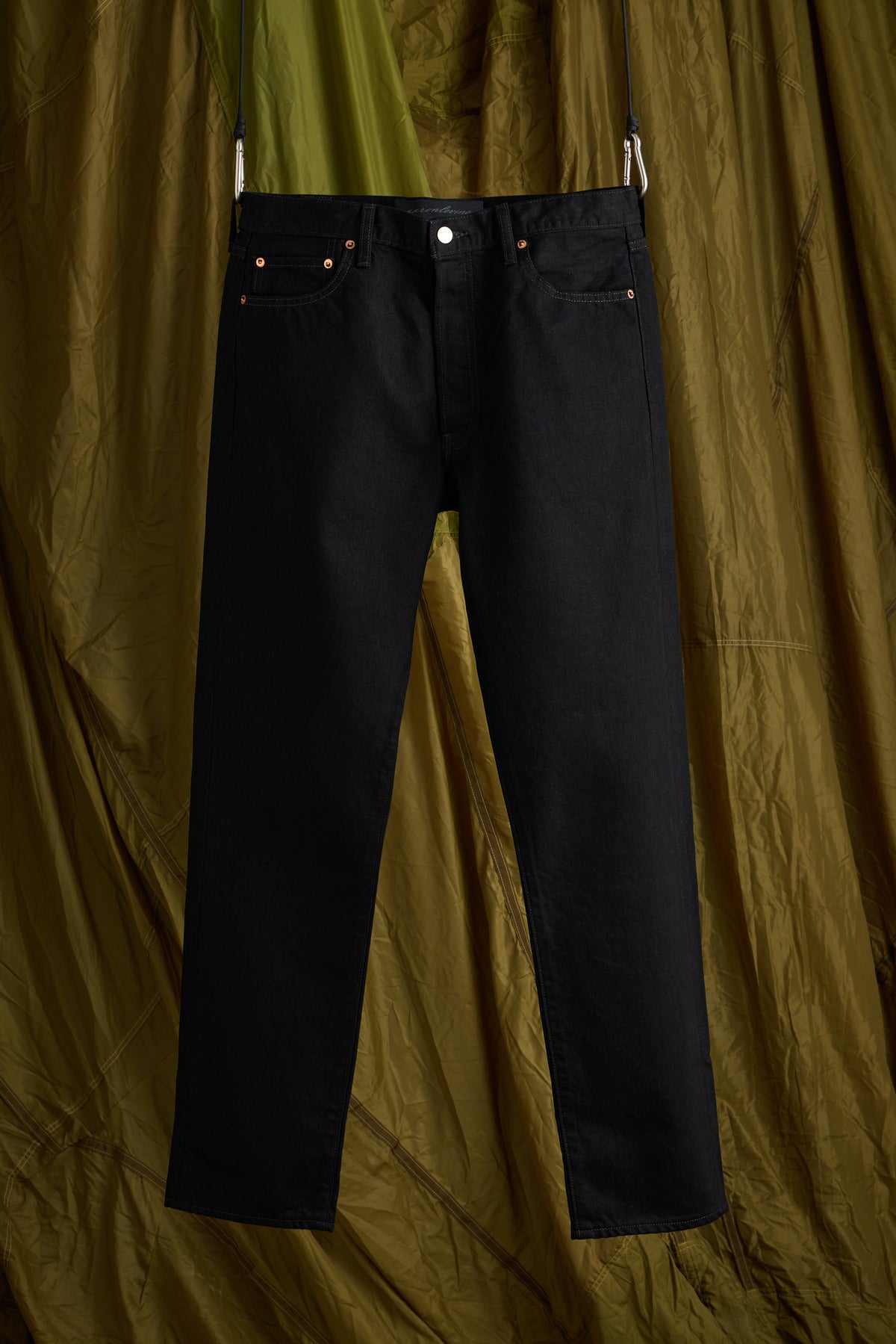 90's Washed Denim Jeans in Rinse Black