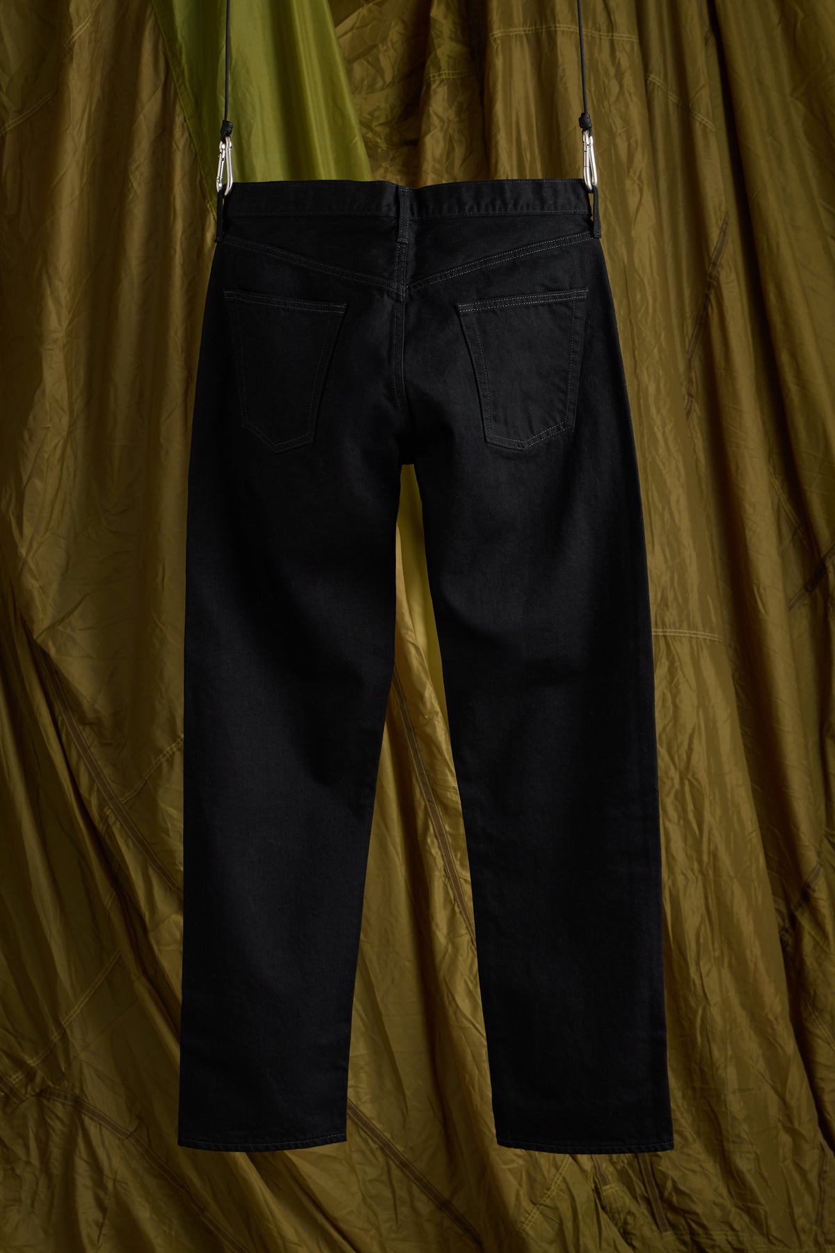 90's Washed Denim Jeans in Rinse Black