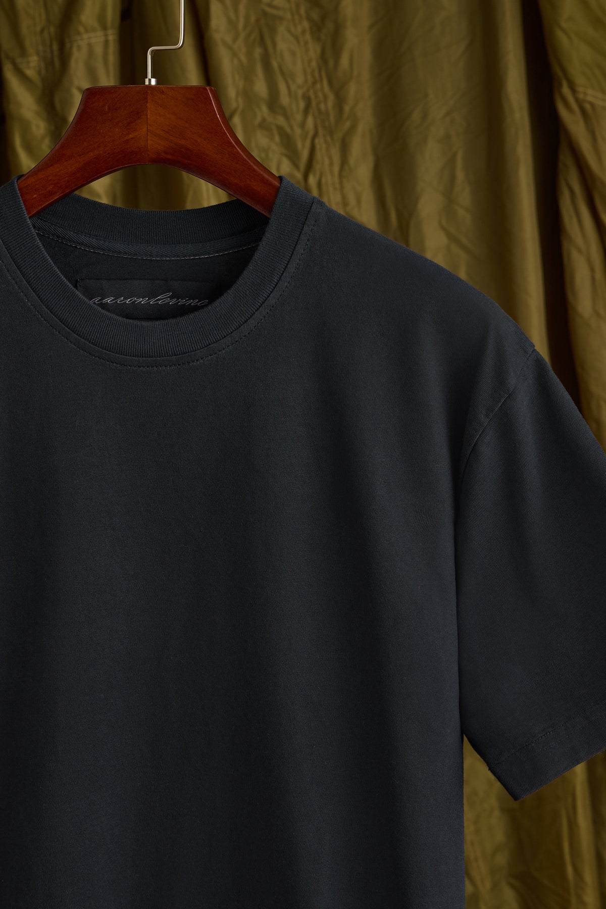 Crew T-Shirt in Washed Black
