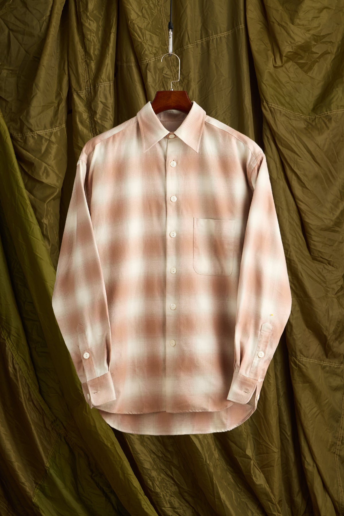 Shadow Flannel in Coral