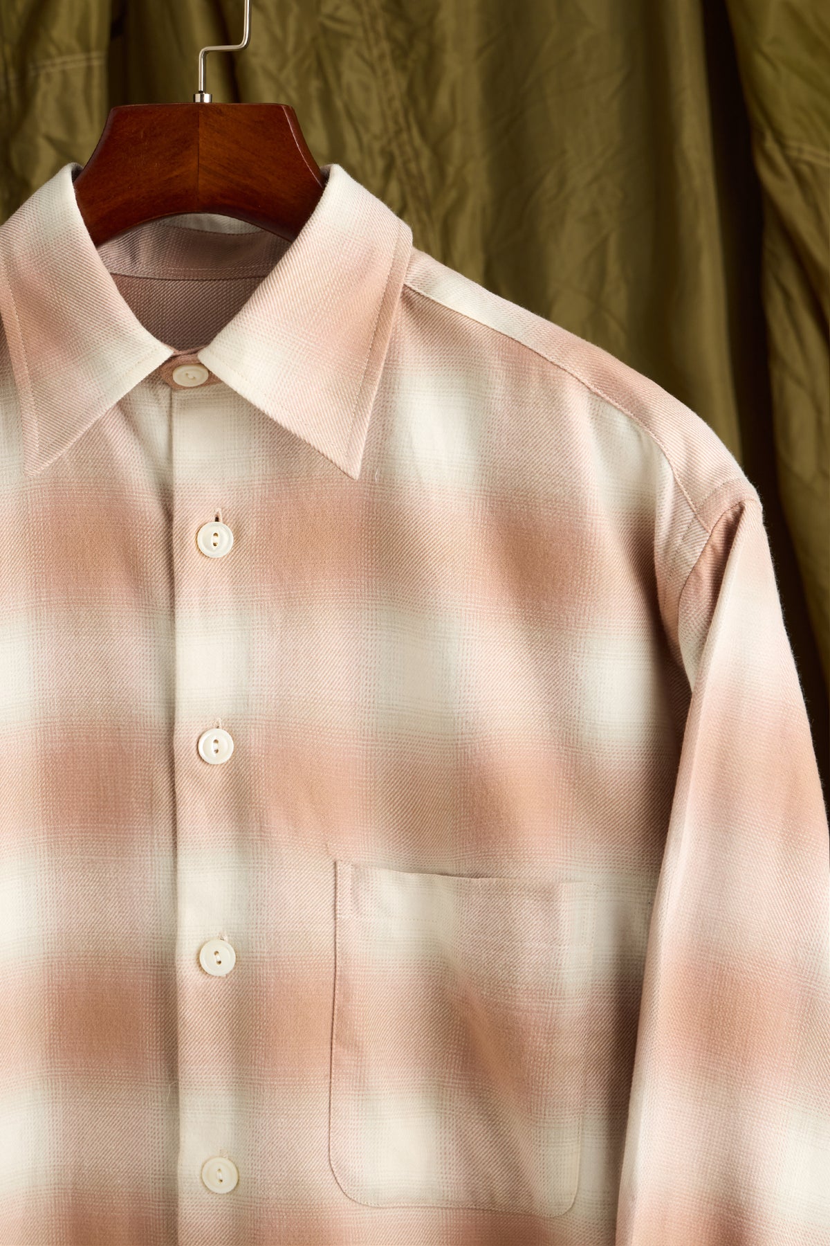 Shadow Flannel in Coral