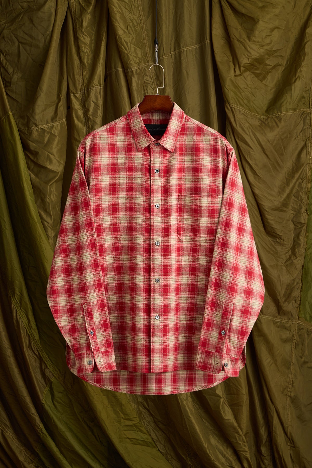 Jaspe Plaid Shirt in Cherry