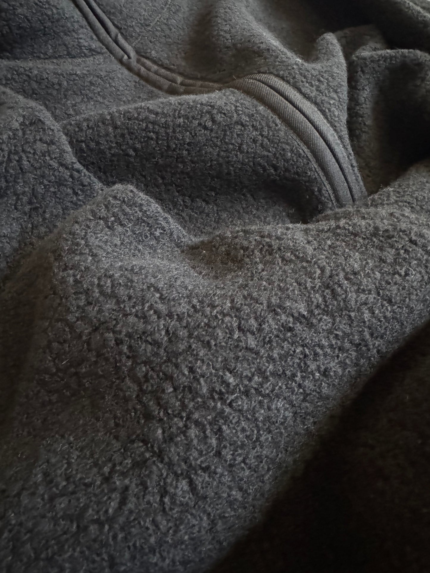 WOOL BOUCLE HALF ZIP