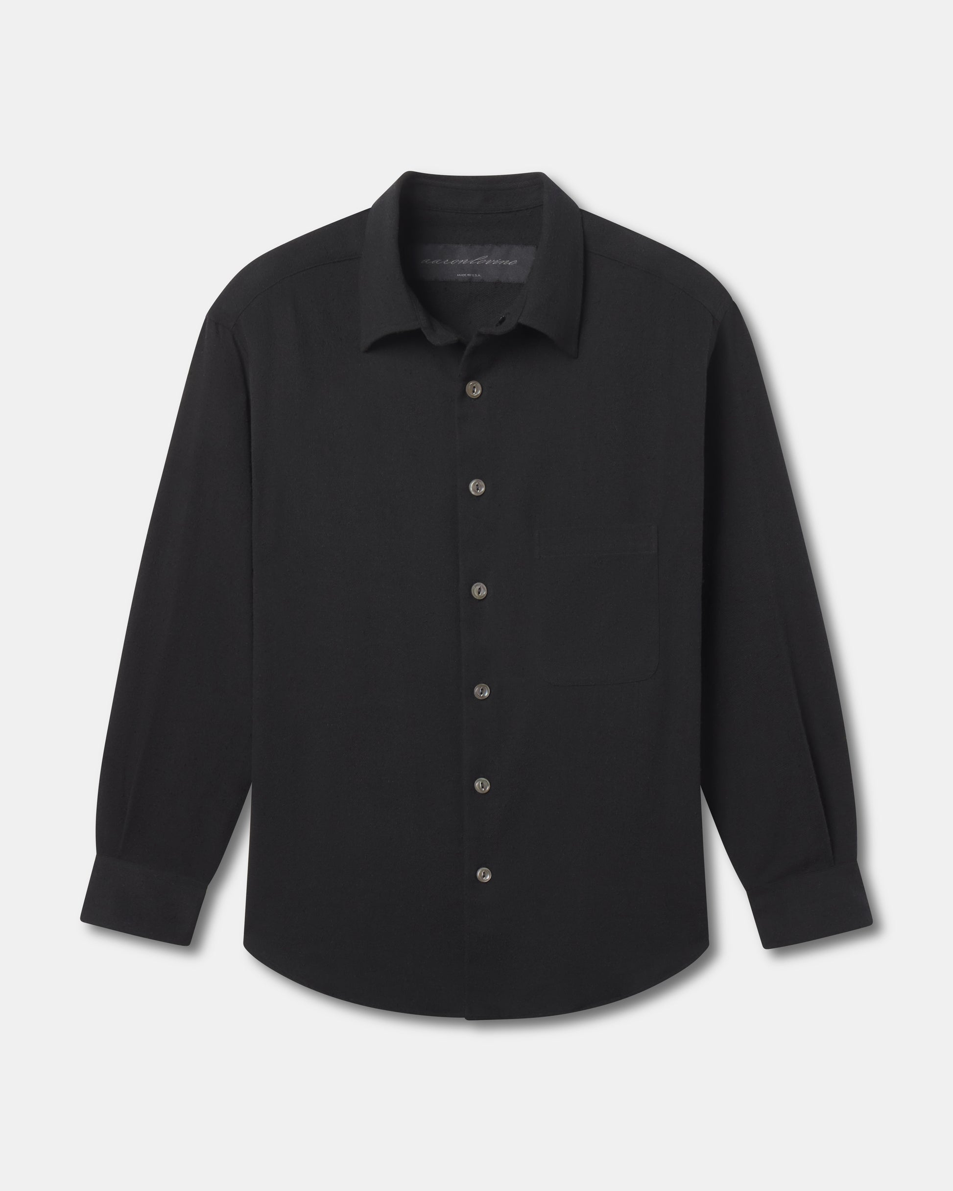 COTTON SILK SHIRT - NAVY / L COTTON SILK SHIRT - NAVY / L