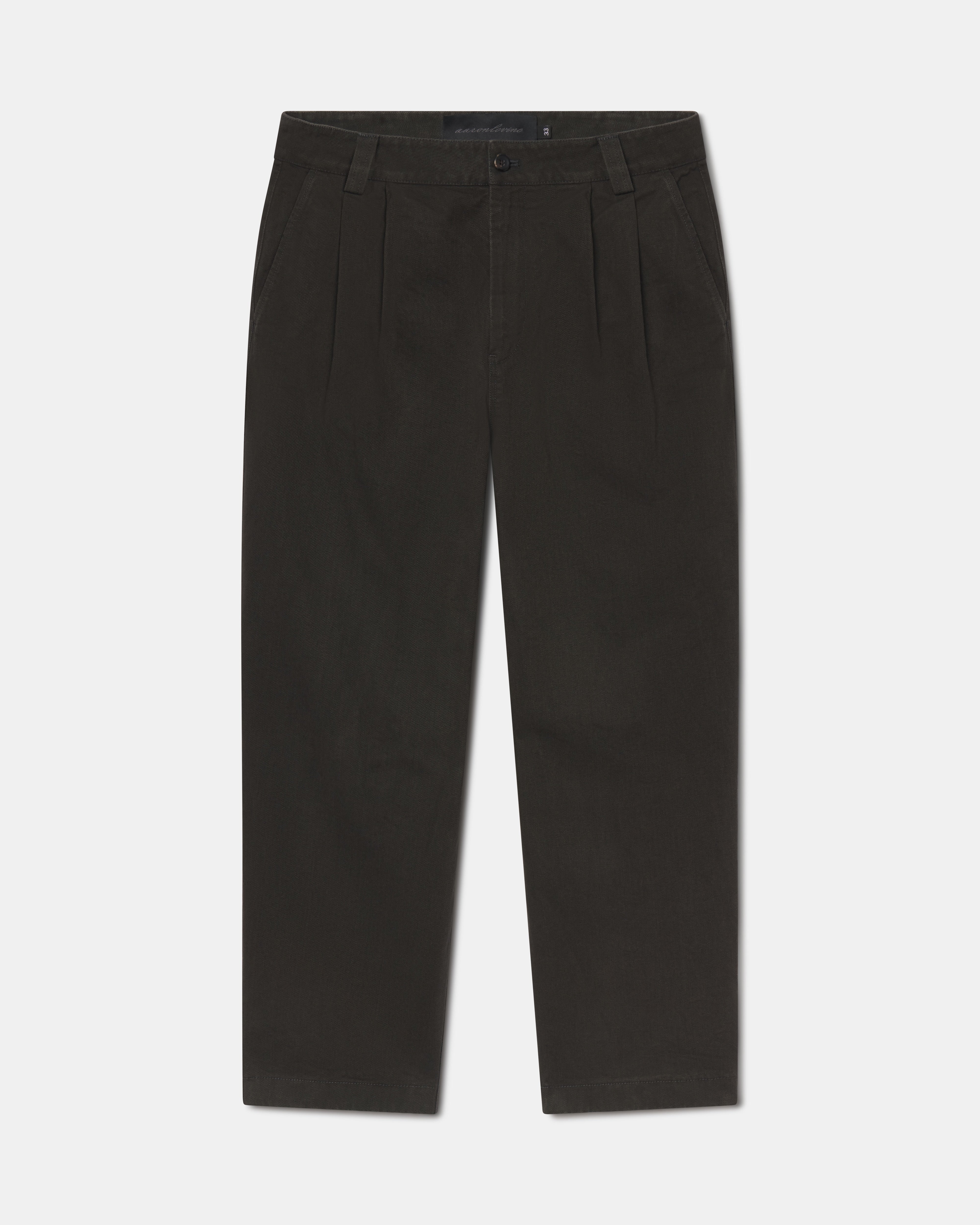 SULPHUR DYED DOUBLE PLEAT PANT – AARON LEVINE