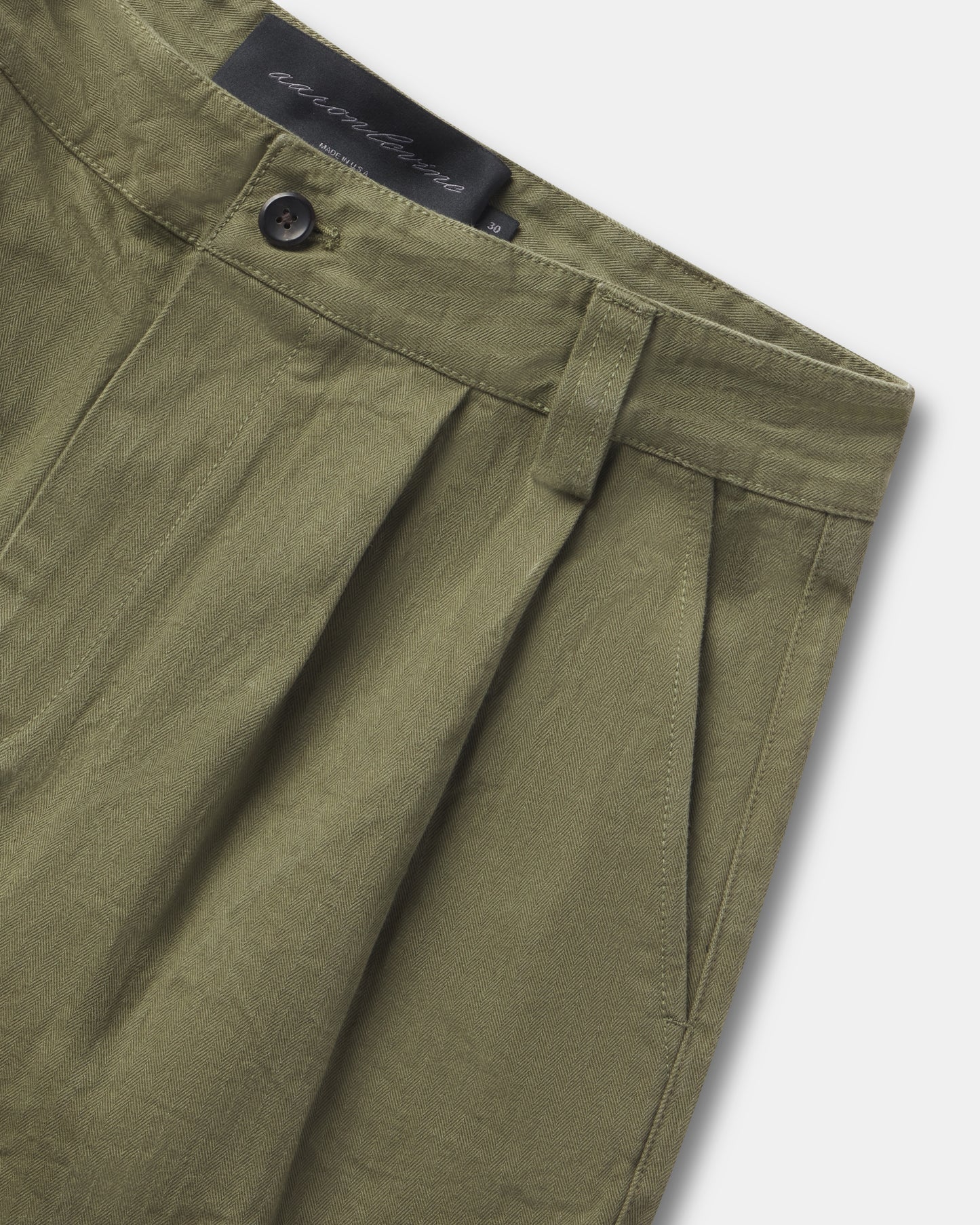 JAPANESE HERRINGBONE DOUBLE PLEATED TROUSER