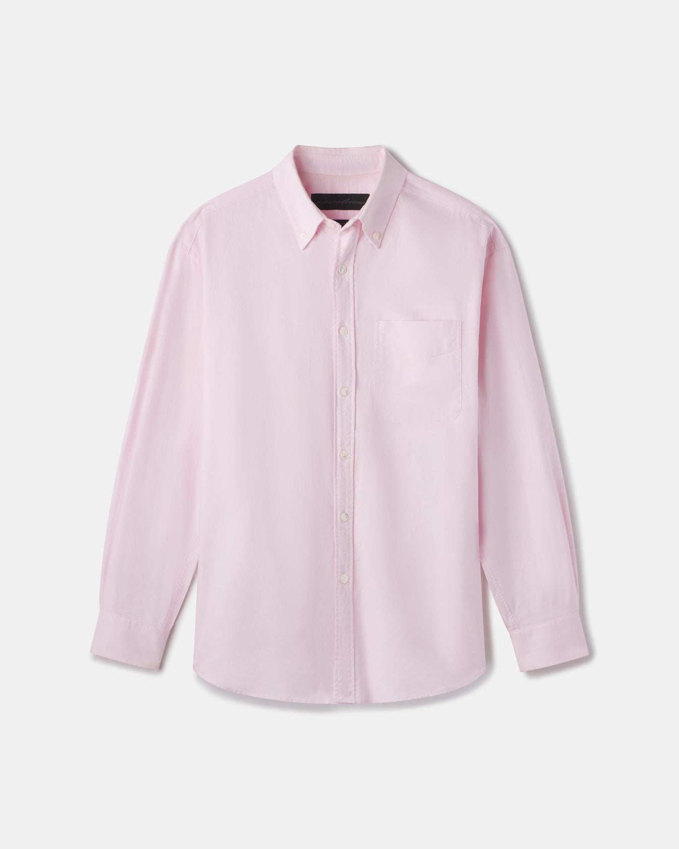 Aaron Levine Logo Oxford Shirt in White