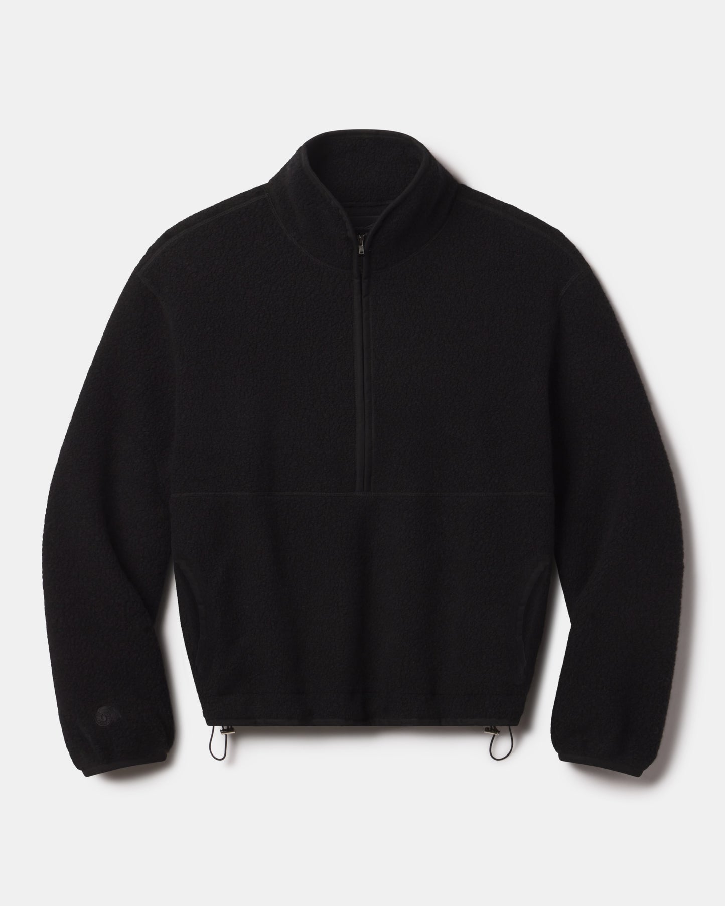 WOOL BOUCLE HALF ZIP