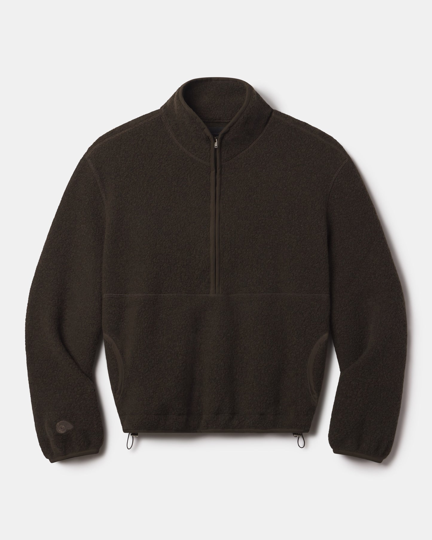 WOOL BOUCLE HALF ZIP