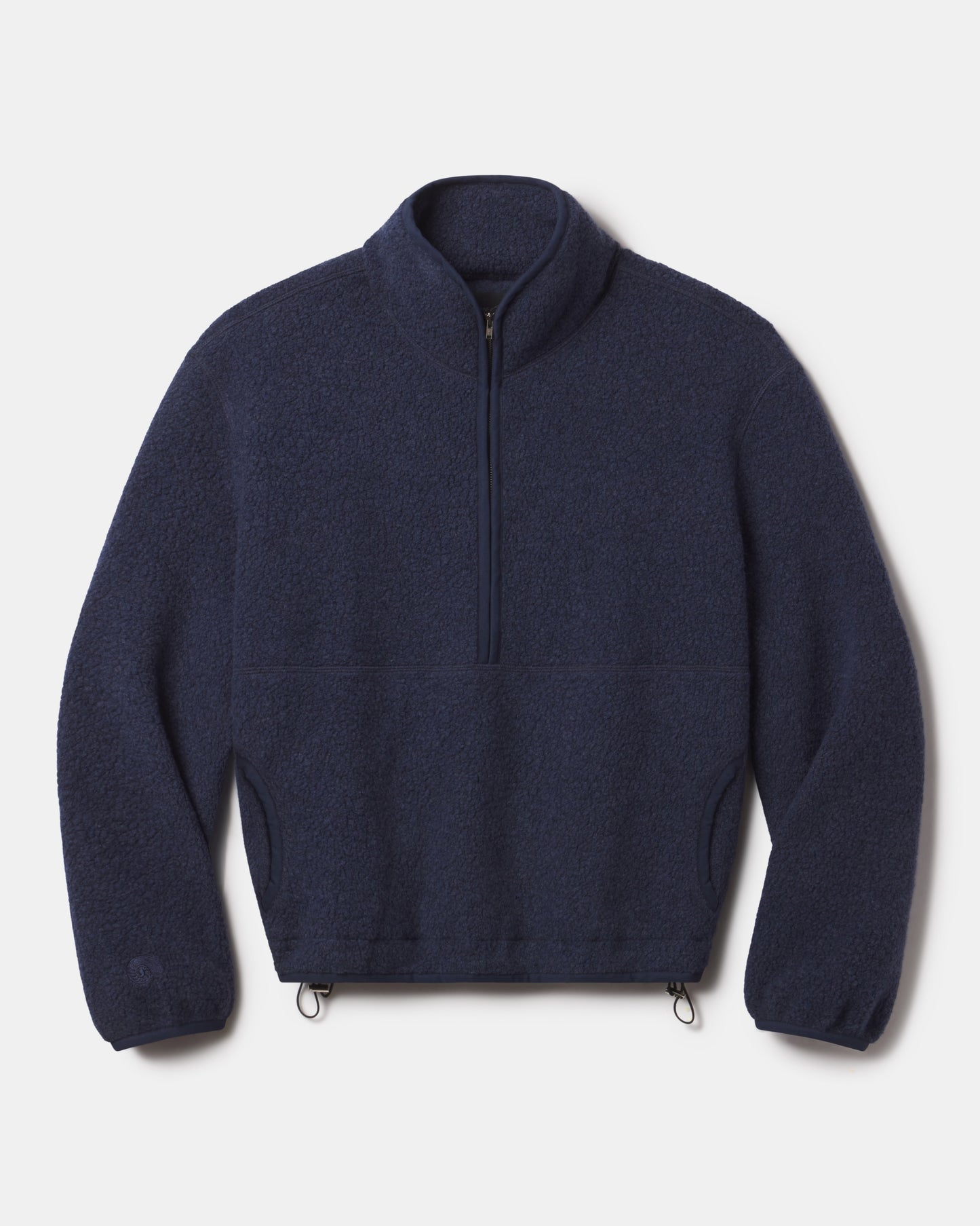 WOOL BOUCLE HALF ZIP