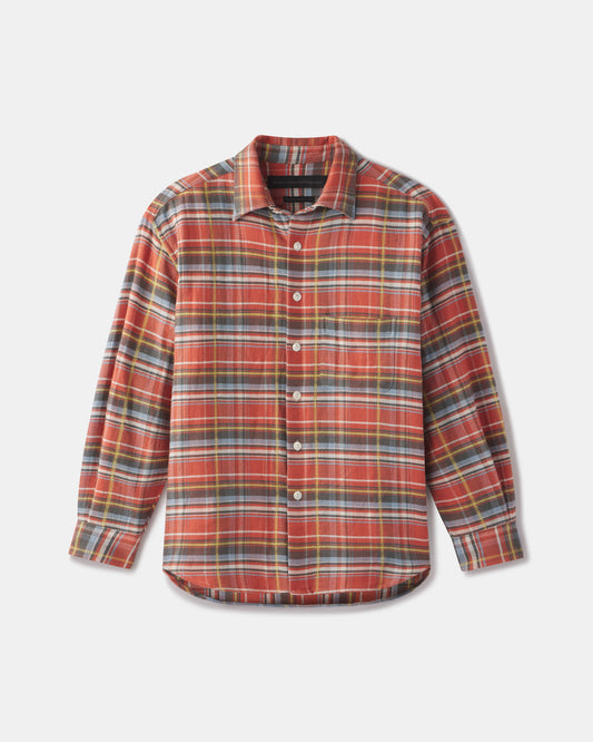 PLAID BUTTON DOWN SHIRT
