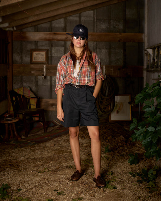 PLAID BUTTON DOWN SHIRT