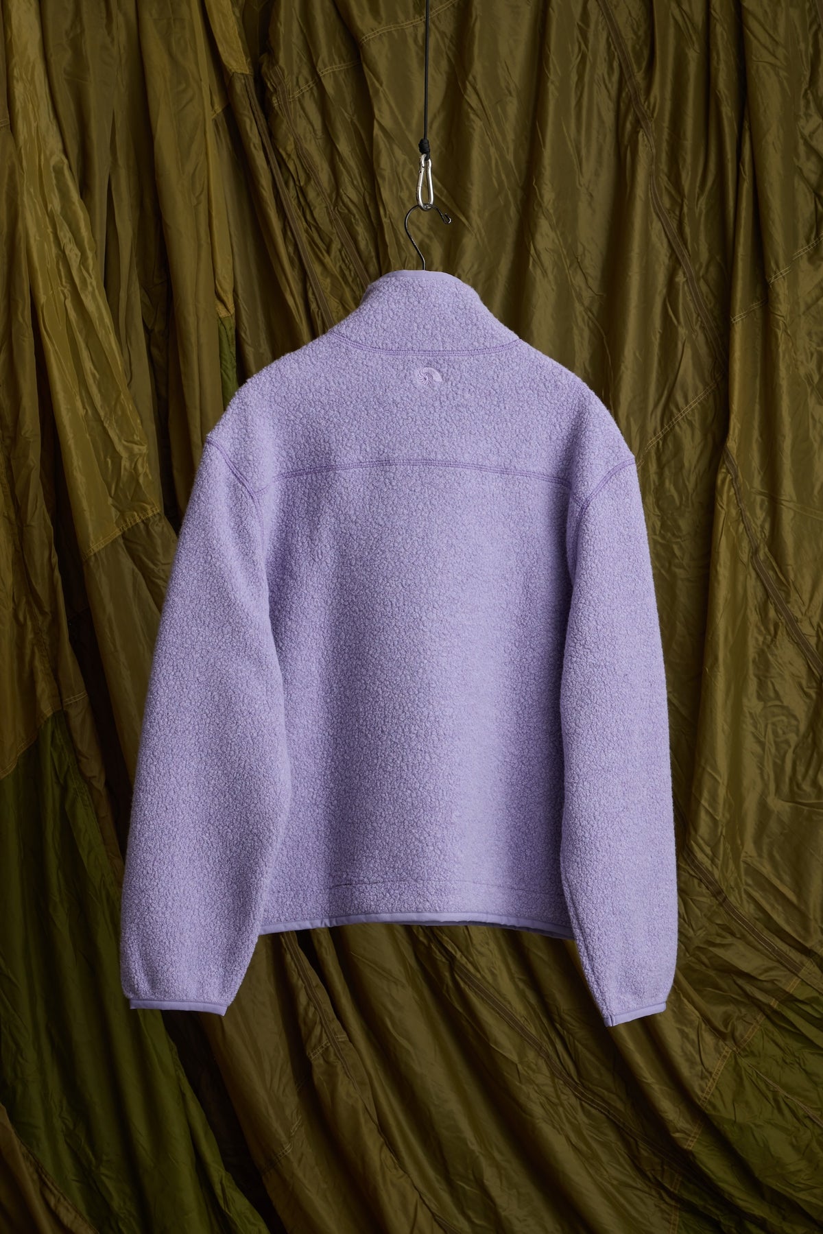 WOOL BOUCLE HALF ZIP