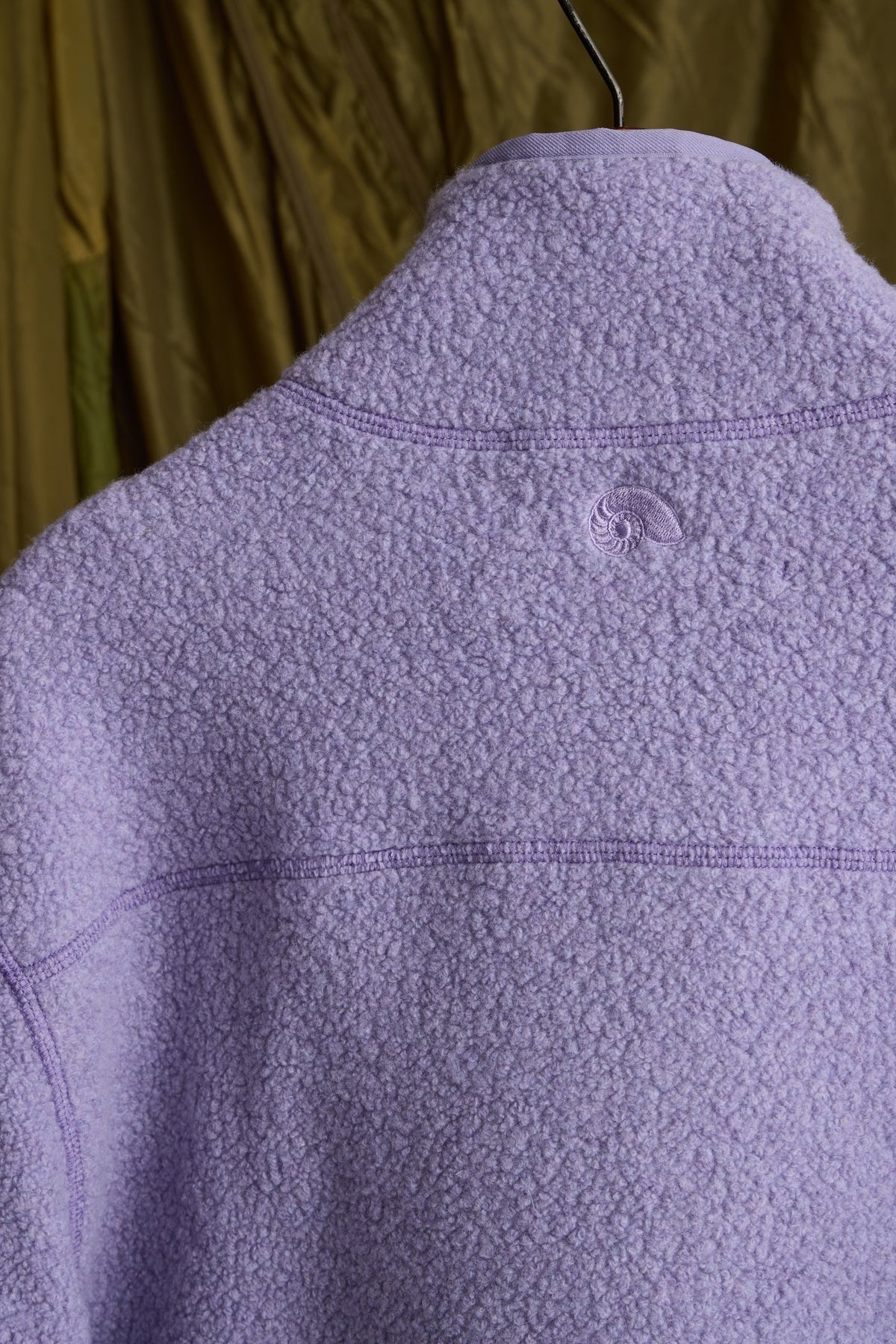 WOOL BOUCLE HALF ZIP