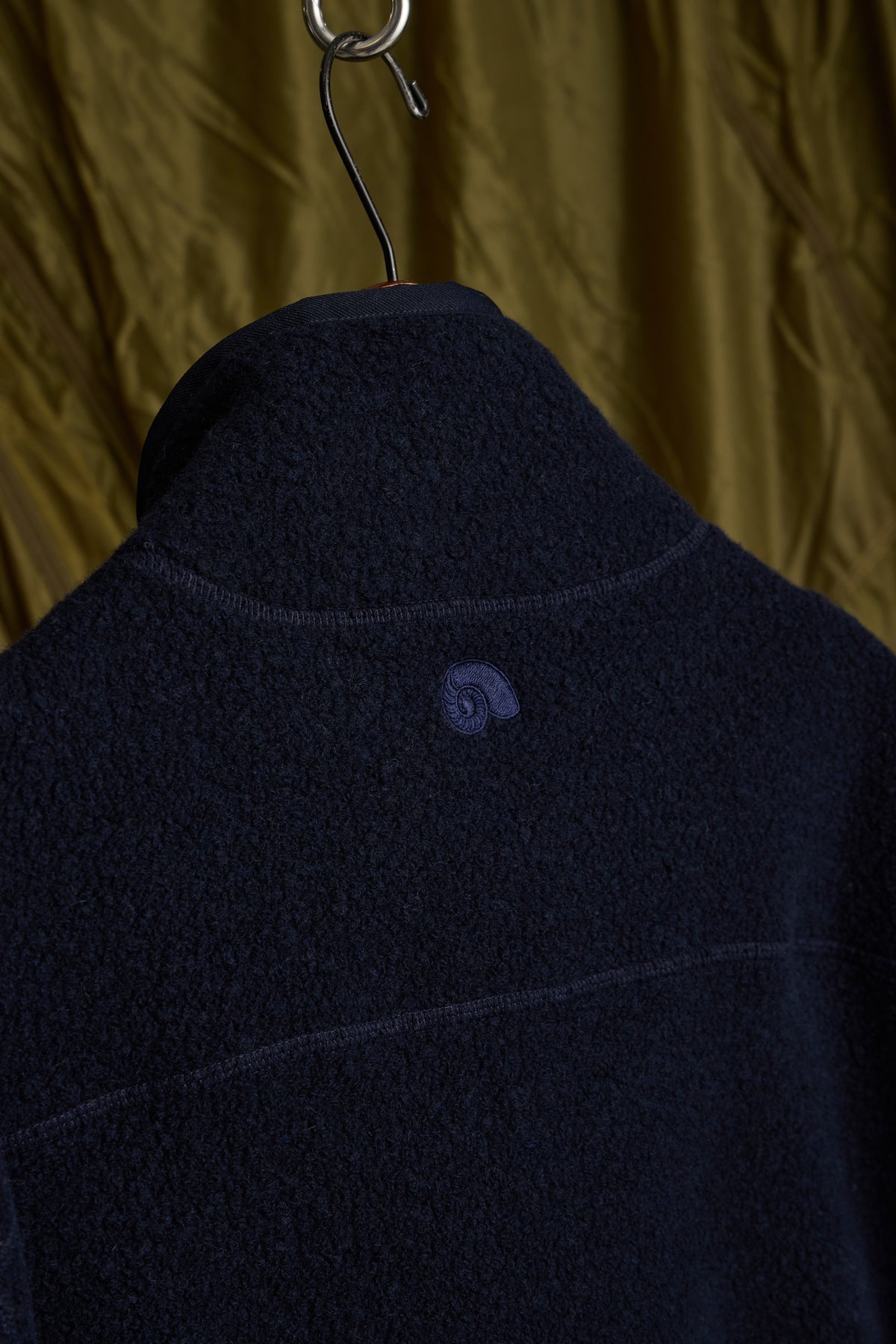 WOOL BOUCLE HALF ZIP