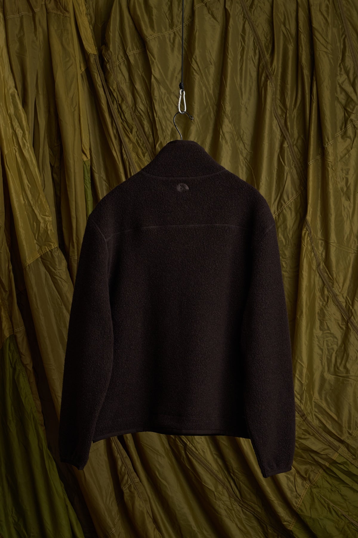 WOOL BOUCLE HALF ZIP